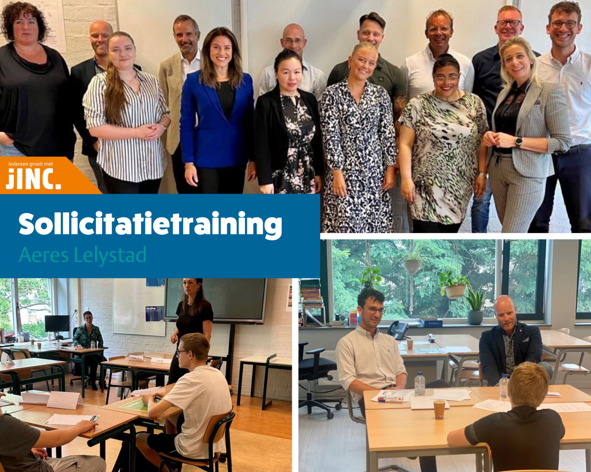 JINC, sollicitatietraining op het Aeres college