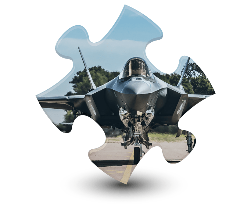 Lelystad Airport Puzzelstuk F35